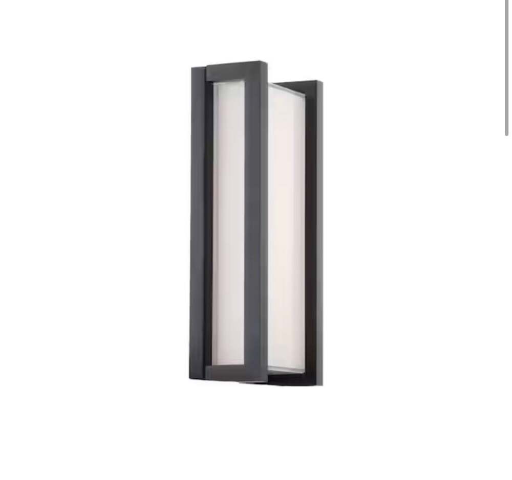 WAC Lighting Axel 11 in. Black Integrated LED Outdoor Wall Sconce in 3000K